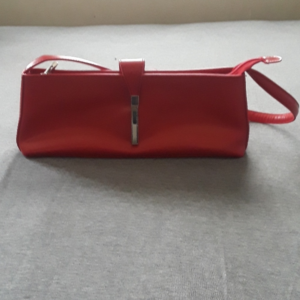 Red handbag